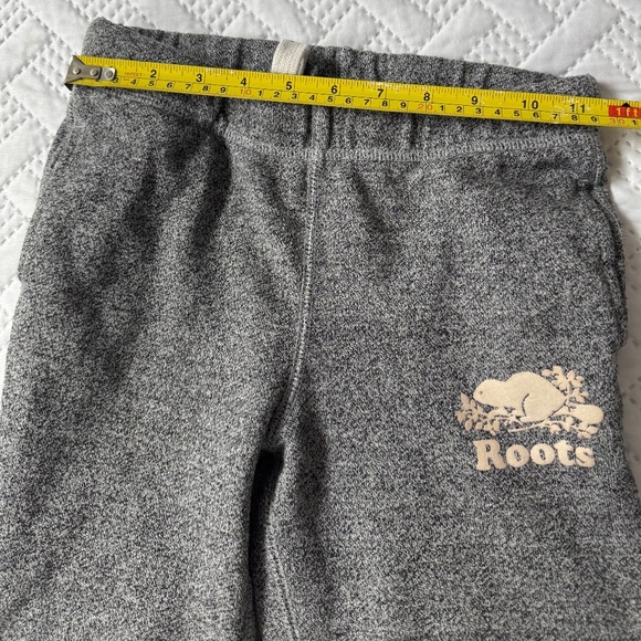 Roots Kids Big Girl Size 10 Salt Pepper Grey Joggers Sweats Track Pants Active - Picture 3 of 8